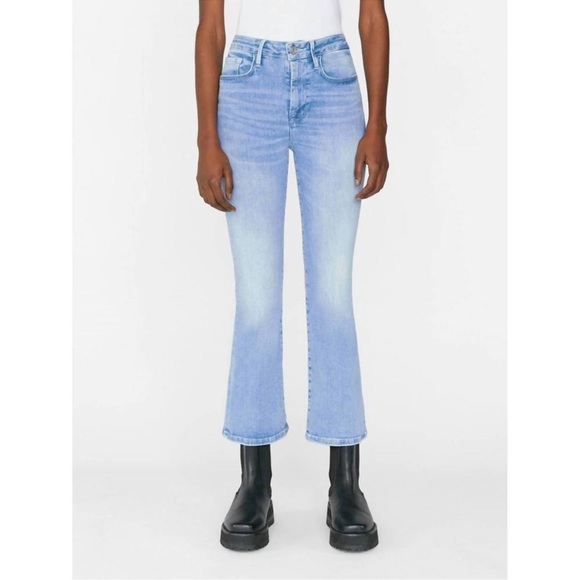 FRAME Denim - Frame - Le One Crop Mini‎ Boot in Casper Size 1 (25-29)